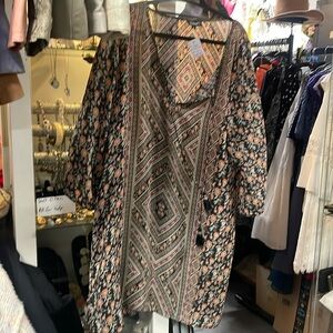 Tolani silk large dress. Multicolored